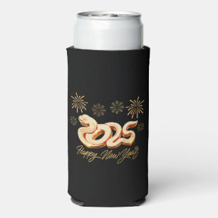 Enfriador De Latas Slim Feliz Año Nuevo 2025 El Año Chino de la Serpiente