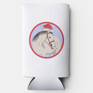 Enfriador De Latas Slim Feliz caballo navideño