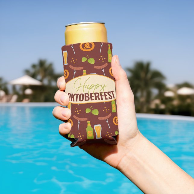 Enfriador De Latas Slim Festival de Cervezas de Alemania Oktoberfest (Piscina in situ)