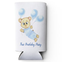 Fiesta de cumpleaños de niño con tema del oso lind