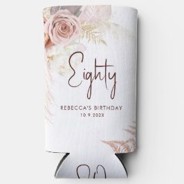 Enfriador De Latas Slim Fiesta de cumpleaños número 80 personalizada