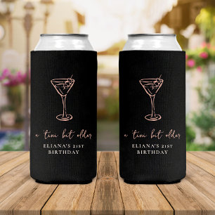 Enfriador De Latas Slim Fiesta de cumpleaños personalizada de más edad de