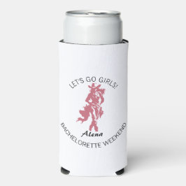 Enfriador De Latas Slim Fiesta de Despedida de Soltera Cowgirl Crew