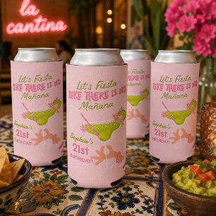 Enfriador De Latas Slim Fiesta de Margarita Cumpleaños de Adultos Coolers
