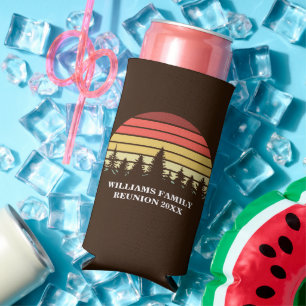 Enfriador De Latas Slim Fiesta de Reunión Familiar Personalizada Retro Ata