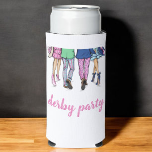 Enfriador De Latas Slim Fiesta Derby Carreras de Caballo Personalizado de 