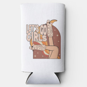 Enfriador De Latas Slim Fiesta Retro Rodeo Bachelorette