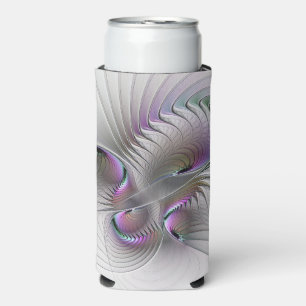 Enfriador De Latas Slim Figura moderna abstracta y tímida de fantasía Arte