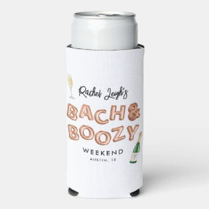 Enfriador De Latas Slim Fin de semana de soltera Bach & Boozy Rose Gold