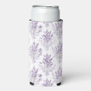 Enfriador De Latas Slim Flores de lavanda