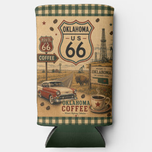 Enfriador De Latas Slim Funda para bebida de la ruta 66 del estado de Soon