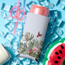 Funda refrigerante para latas de fauna tropical -