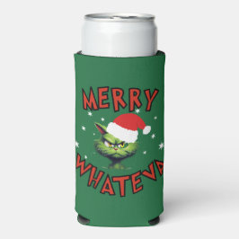 Enfriador De Latas Slim Funny Navidades Refrigerador de bebidas de vacacio