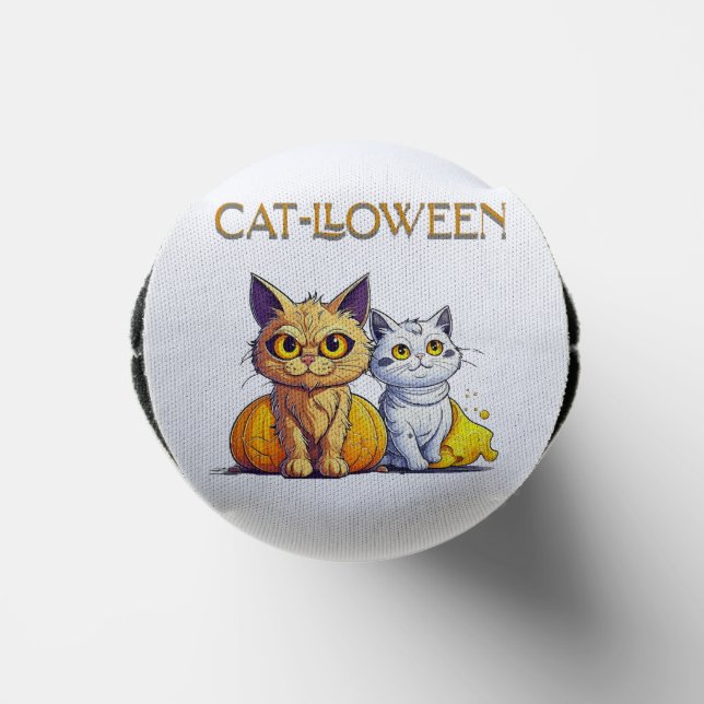 Enfriador De Latas Slim Gato Halloween  (Abajo)
