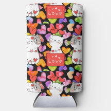 gatos felices de San Valentín