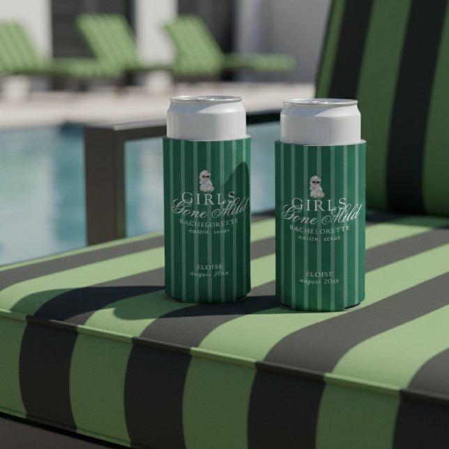 Enfriador De Latas Slim Girls Gone Mild Spa Bear Bachelorette (Not every bachelorette party needs to be wild—and that’s exactly the vibe of Girls Gone Mild!)
