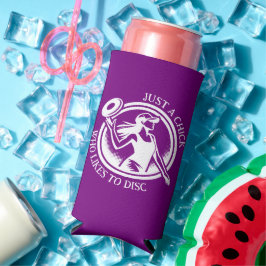 Enfriador De Latas Slim Golf de disco femenino personalizado