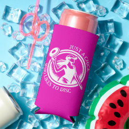 Enfriador De Latas Slim Golf de disco femenino personalizado
