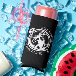 Enfriador De Latas Slim Golf de disco femenino personalizado