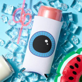 Enfriador De Latas Slim Gracioso Béisbol Azul Cute