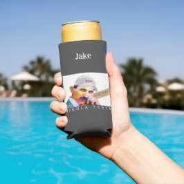 Enfriador De Latas Slim Gracioso retrato Tesla