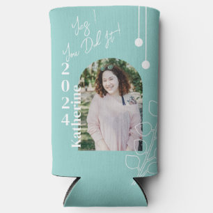 Enfriador De Latas Slim Graduación Simple Foliage Foto Aqua