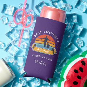 Enfriador De Latas Slim Graduado en Ingeniería 2026 Aficionado al Golf Ret