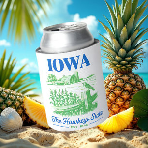Enfriador De Latas Slim Granja estatal Iowa Hawkeye