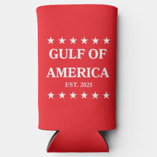 Enfriador De Latas Slim Gulf of America Slim Coozie! Seltzer Can Cooler
