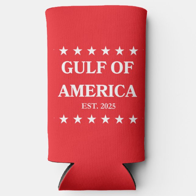 Enfriador De Latas Slim Gulf of America Slim Coozie! Seltzer Can Cooler (Anverso)