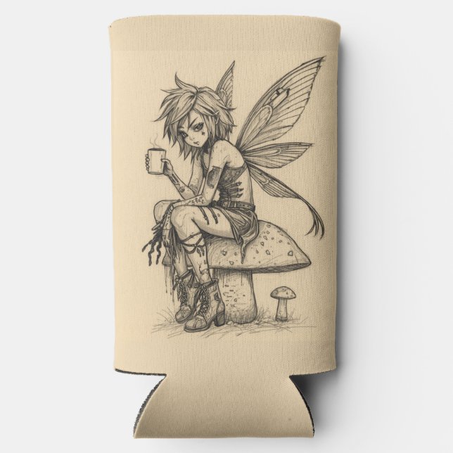 Enfriador De Latas Slim Hada del Café (Reverso )