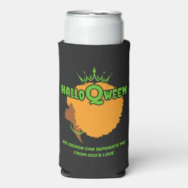 Enfriador De Latas Slim Halloween HALLOQWEEN Afro Queen