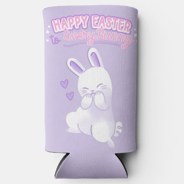 Enfriador De Latas Slim Happy Easter to Every Bunny (Anverso)