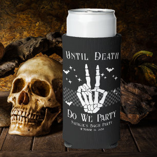 Enfriador De Latas Slim Hasta la muerte, ¿podemos la Boda Gótico Fiesta Ba