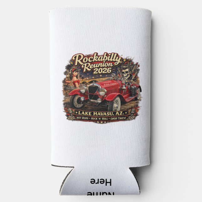 Enfriador De Latas Slim Havasu Rockabilly Reunion 2026  (Reverso )