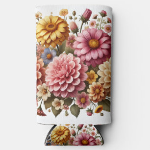 Enfriador De Latas Slim Hermoso refrigerador de diseño de flores