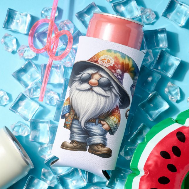 Enfriador De Latas Slim Hippy Gnome (Verano in situ)