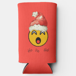 Enfriador De Latas Slim Ho Ho Ho smiley santa