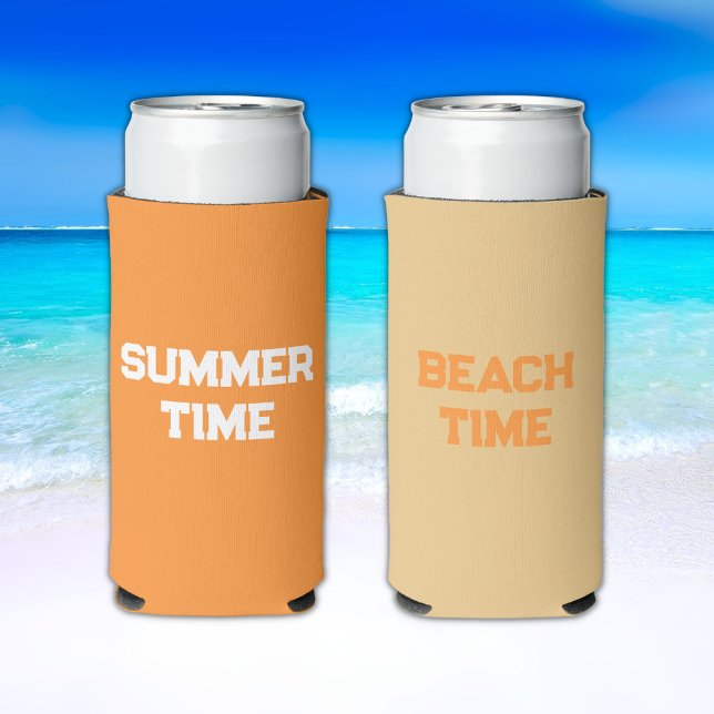 Enfriador De Latas Slim Hora de verano, hora de playa (Subido por el creador)