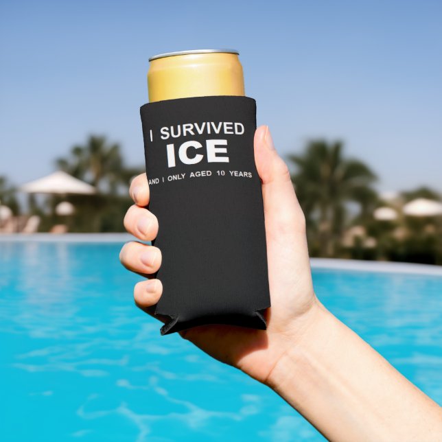 Enfriador De Latas Slim I Survived ICE  (Piscina in situ)