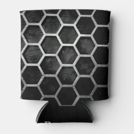 Enfriador De Latas Slim Imagen Metalizado de color negro y plata Añadir no