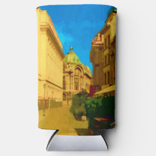 Enfriador De Latas Slim Impresión de pintura digital Bucarest Pallace