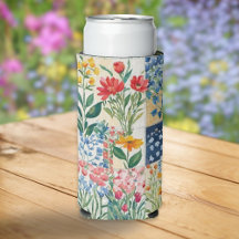 Jardín Floral de Parche Mosaico con Flores Patrón
