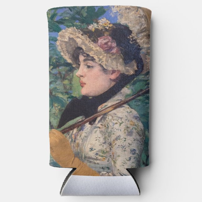 Enfriador De Latas Slim Jeanne (Primavera) De Édouard Manet (Anverso)