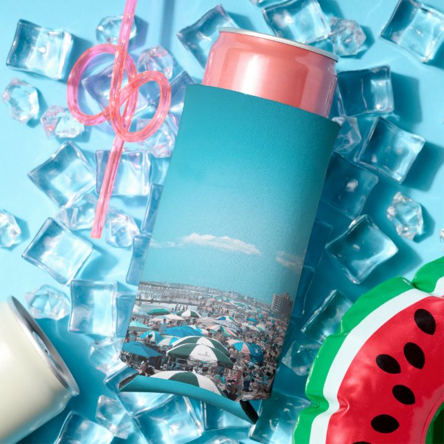 Enfriador De Latas Slim Jersey Shore Beach (Verano in situ)