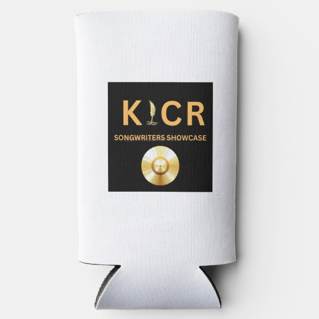 Enfriador De Latas Slim KICR Songwriters koozie (Anverso)