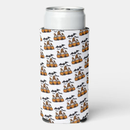 Enfriador De Latas Slim Koozie Gnomo de Halloween
