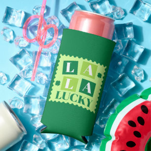 Enfriador De Latas Slim La La Lucky Día de San Patricio 