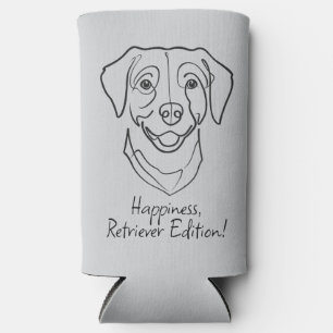Enfriador De Latas Slim Labrador Retriever. ¡Felicidad, Edición Retriever!