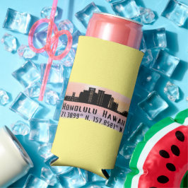 Enfriador De Latas Slim Latitud y longitud de la línea aérea honolulu